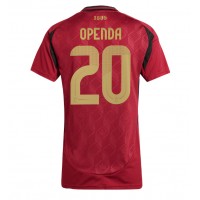Belgium Lois Openda #20 Replica Home Shirt Ladies Euro 2024 Short Sleeve
